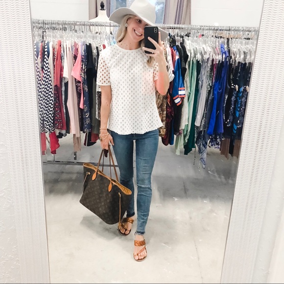 Tory Burch White Hermosa Cotton T-Shirt NWT 0 - Picture 4 of 8